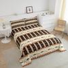 Erosebridal Fishing Themed Rustic Cabin Bedding Set Full Farmhouse Lodge Comforter Set Southwestern Buffalo Plaid Check Comforter Fishing Rod River Fishes Bed Quilt Set with 2 Pillow Cases Brown view 4