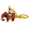 Fengshuibringluck Feng Shui Red Prosperity Elephant with Treasure Vase Keychain view 1