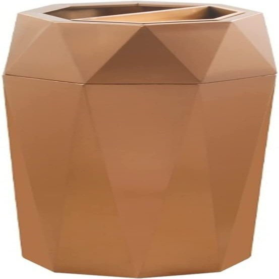 trash can Commercial, Large Trash Can Stainless Steel Trash Can Diamond-shaped Vertical Trash Can Large-capacity Commercial Trash Can With Ashtray inside And Outside Double Barrels, 3 Colors Dustbins