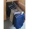 Adjustable 30-80cm Pull Out Clothes Rail, Steel Extendable Closet Rod for Pants Clothing Storage, Wardrobe Clothes Hanger Rail Space Saving, Load 25kg (Size : 80cm) view 1