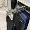 Adjustable 30-80cm Pull Out Clothes Rail, Steel Extendable Closet Rod for Pants Clothing Storage, Wardrobe Clothes Hanger Rail Space Saving, Load 25kg (Size : 60cm) view 4
