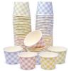 Pastel Gingham Ice Cream Cups 60 Count, 10 oz Disposable Paper Dessert Bowls for Baby Shower Birthday Party Supplies view 1