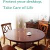 DRYPAD Clear Plastic Tablecloth Protector, Table Cloth Vinyl (Round 36 inch Diameter,2mm Thick) view 4