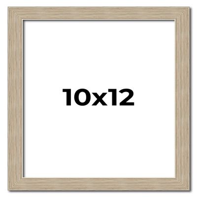 10x12 Frame Grey Solid Wood Picture Frame Width 1 Inches | Interior Frame Depth 0.5 Inches | Weatherly Distressed Photo Frame Complete with UV Acrylic, Foam Board Backing & Hanging Hardware