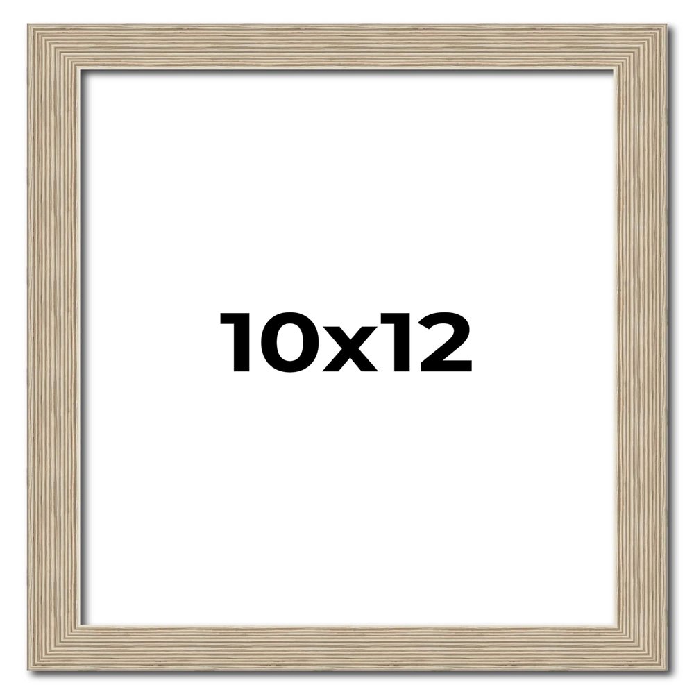 10x12 Frame Grey Solid Wood Picture Frame Width 1 Inches | Interior Frame Depth 0.5 Inches | Weatherly Distressed Photo Frame Complete with UV Acrylic, Foam Board Backing & Hanging Hardware