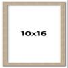 10x16 Frame Grey Solid Wood Picture Frame Width 1 Inches | Interior Frame Depth 0.5 Inches | Weatherly Distressed Photo Frame Complete with UV Acrylic, Foam Board Backing & Hanging Hardware view 1