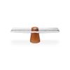 nambe Classic Menorah | Hanukkah Menorah and Candle Holder | Decorative Menorah for Chanukah | Made of Acacia Wood and Silver Plate | 14-Inch | Designed by Neil Cohen view 2