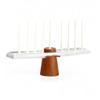 nambe Classic Menorah | Hanukkah Menorah and Candle Holder | Decorative Menorah for Chanukah | Made of Acacia Wood and Silver Plate | 14-Inch | Designed by Neil Cohen view 4