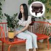 GANAZONO Wooden Plant Riser Display Stand for Potted Plants Retro Style Flower Pot Holder Use for Home Decor and Gardening view 2