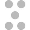 Bathtub Bath and Shower Kahuna Grip Circle 5" Non-Slip Traction Step Treads (Clear) view 1