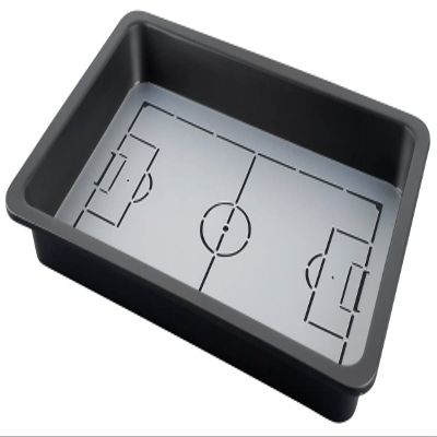 Zenker Soccer Baking Pan - Plum Cake Tray with Football Field - Heat Resistant Non-Stick Cake Tin