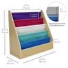 Factory Direct Partners 13745-140 Birch SoftScape Sling Book Display, 4-Shelf Vinyl Storage for Kid"s Books and Magazines - Contemporary view 3