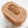 STOBAZA 1pc Woven Storage Basket Lunch Box Basket for Fruits Snacks Bread Decorative and Portable view 2