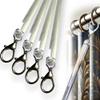 OooWow 46 inch (4 Pack) All Clear Acrylic Curtain Pull Wand - 2 inches shy of 48 inch - Clear Curtain Wand - Invisible Drapery Wand - Drapery Pull Rod (46 Inch) view 1