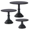 3 Pcs Metal Cake Stand, Cake Pop Stand Set of Disc Diameter 8" 10" 12", Tall Cake Stands for Dessert Table, Perfect Display for Wedding, Graduation Party, Birthday, Baby Shower, Decorations view 1