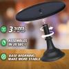 3 Pcs Metal Cake Stand, Cake Pop Stand Set of Disc Diameter 8" 10" 12", Tall Cake Stands for Dessert Table, Perfect Display for Wedding, Graduation Party, Birthday, Baby Shower, Decorations view 2