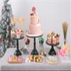 3 Pcs Metal Cake Stand, Cake Pop Stand Set of Disc Diameter 8" 10" 12", Tall Cake Stands for Dessert Table, Perfect Display for Wedding, Graduation Party, Birthday, Baby Shower, Decorations view 4