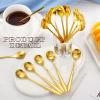 100 Pcs Demitasse Espresso Spoons Stainless Steel Bulk, 4.33'' Small Mini Coffee Tasting Dessert Spoons for Kitchen Dessert, Tea, Appetizer, 1.18'' Wide(Classic Style,Gold) view 3