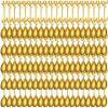 100 Pcs Demitasse Espresso Spoons Stainless Steel Bulk, 4.33'' Small Mini Coffee Tasting Dessert Spoons for Kitchen Dessert, Tea, Appetizer, 1.18'' Wide(Leave,Gold) view 1