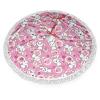 Anime Christmas Tree Skirt,Rabbits Funky Animals,Xmas Tree Skirts for Christmas Decorations, New Year House Decoration Supplies,White Pink 48 Inches view 1