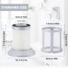 3 Pack Filters for Bissell Zing & Powerforce Bagless Canister Vacuum 2156A / 1665/16652 / 1665W, Zing Vacuum Filter Replacement with 1 Cleaning Brush view 4