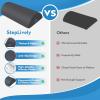 StepLively Foot Rest Ergonomic Pillow for Under Desk at Work, Anti-Fatigue Footrest Support Pillow for Fatigue & Pain Relief, Comfortable for Office Chair, Car Seat & Gaming Chair - Grey view 3