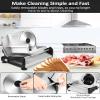 200W Meat Slicer Machine for Home Use,Deli Slicer with 2 Removable 7.5'' Stainless Steel Blades,Adjustable Dial for 0-15mm, Electric Food Slicer for Meat, Cheese, Bread,Child Lock,Easy to Clean,gift view 4