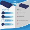 StepLively Foot Rest Ergonomic Pillow for Under Desk at Work, Anti-Fatigue Footrest Support Pillow for Fatigue & Pain Relief, Comfortable for Office Chair, Car Seat & Gaming Chair - Blue view 3