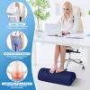 StepLively Foot Rest Ergonomic Pillow for Under Desk at Work, Anti-Fatigue Footrest Support Pillow for Fatigue & Pain Relief, Comfortable for Office Chair, Car Seat & Gaming Chair - Blue view 4