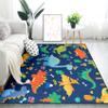 Blue Dinosaurs Area Rugs for Kids Cartoon Lovely Animal Patterns Carpet Dinosaur Rugs for Boys Bedroom Living Dinning Room Bedroom Kitchen Playing Room, 4'5' view 2