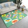 Cartoon Dinosaurs Area Rugs for Kids Green Lovely Animal Patterns Carpet Dinosaur Rugs for Boys Bedroom Living Dinning Room Bedroom Kitchen Playing Room Dinosaur Room Decor for Boys, 4'5''6' view 3