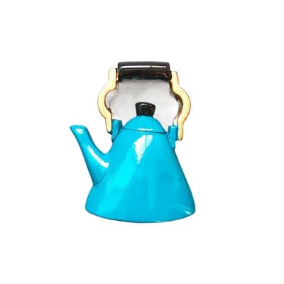 2pcs Cute Cartoon Magnets Room Decoration Hamburger Egg Milk Fridge Magnets Decorating Fruit Magnetic Food Cherry Teapot Strawberry Home Decorations Gift (Size : Blue Kettle)