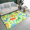Cartoon Dinosaur Area Rugs Lovely Dinosaur Carpet Rugs for Boys Kids Green Cute Animal Patterns Carpet for Boys Bedroom Living Dinning Room Bedroom Kitchen Playing Room, 2'3' view 2
