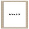 10x23 Frame Grey Solid Wood Picture Frame Width 1 Inches | Interior Frame Depth 0.5 Inches | Weatherly Distressed Photo Frame Complete with UV Acrylic, Foam Board Backing & Hanging Hardware view 1