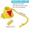 X XBEN Tug of War Rope with Flag for Kids, Teens and Adults 40FT, Soft Cotton Rope Games for Team Building Activities, Family Reunion, Birthday Party view 3