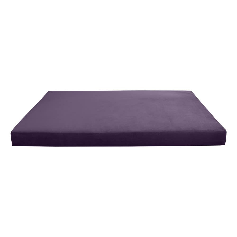 Prolinemax Knife Edge 6" Full Size 75x54x6 Velvet Indoor Daybed Mattress Fitted Sheet |Cover ONLY| - AD339