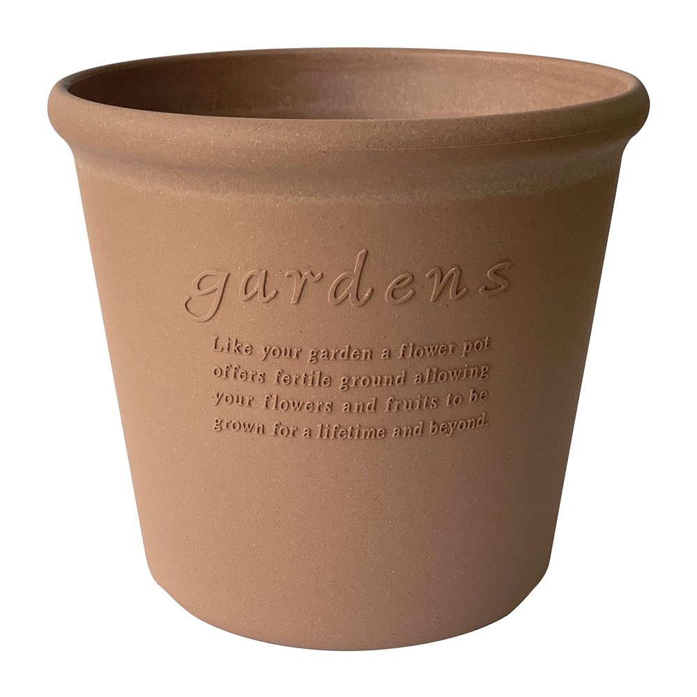 Yahata Kasei 242567 Eco Pot/Eco Pot, Shallow Type, No. 10 (3.6 gal (11 L), Unglazed Style, Arble Hachiman Gardens: arble, Made in Japan