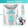 30pcs 1 Quart Mylar Bags for Food Storage (15 Mil Extra Thick 7.5 Mil Each Side) with Oxygen Absorbers 300CC (40pcs), 7"x10" Heat Sealable Zipper Mylar Bags for Long Term Food Storage view 2