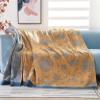 Boho Throw Blanket 100% Cotton Blankets, Super Soft Cozy Warm Blanket, Cotton Quilted Blankets, Versatile KnitWoven Blanket for Couch Sofa Bed Home Decor and Living Room, 78''Wx 90''L view 2