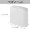 Angoily Modern Compact Trash Can for Spaces Narrow Wastebasket for Kitchen Bathroom Craft Room Design for Use view 2