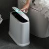 Angoily Modern Compact Trash Can for Spaces Narrow Wastebasket for Kitchen Bathroom Craft Room Design for Use view 3