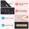 BAGSMART Hanging Jewelry Organizer Storage Roll with Hanger Metal Hooks Double-Sided Jewelry Holder for Earrings, Necklaces, Rings on Closet, Wall, Door, 1 piece, Extra Large, Black view 4
