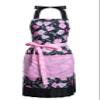 Alex Virtue Lovely Flower Pattern Retro Aprons With Large Pockets for Women Girls Cooking Kitchen Bakery Mother's Gift (Pink Bloom) view 1