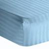 3 Piece Hospital Bed Sheet Set, Soft 100% Egyptian Cotton 400 Thread-Count, Fitted Sets Comfy, with Elastic All Around, for Home Care/Patients/Adjustable Beds (Light Blue Stripe, Twin 39" x 75"x 10") view 1