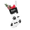 Personalized Bones and Paw Prints Custom Family Xmas Stockings with Name for Home Christmas Party Ornaments Decoration17.52 x 7.87 Inch view 2