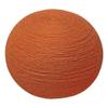 Moti Ellie Wool Pouf 20" x 20" x 14" - Orange view 1