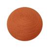 Moti Ellie Wool Pouf 20" x 20" x 14" - Orange view 4