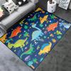 Cartoon Dinosaurs Area Rugs for Kids Blue Lovely Animal Patterns Carpet Dinosaur Carpet for Boys Bedroom Kitchen Playing Room Dinosaur Room Decor, 5'7' view 4