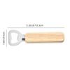 20pcs Personalized Stainless Steel Bottle Opener Bulk Wood Handheld Bottle Opener Customized Engraved Text, LOGO beer bottle opener Pool Party, Bachelor Party, Business Promotion Gift view 2