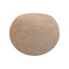 Moti Ellie Wool Pouf 20" x 20" x 14" - Beige view 4